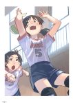  absurdres child gym_uniform highres multiple_girls short_hair sport takamichi 