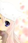  a_master_is_out bad_id cat_hat hat megurine_luka megurine_luka_(toeto) peeking_out solo toeto toeto_(vocaloid) vocaloid 