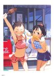  absurdres child highres innertube multiple_girls short_hair skirt squid summer takamachi takamichi 
