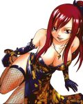  chinadress erza_scarlet fairy_tail high_heels redhead render transparent transparent_png 