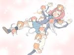 3girls :3 =_= animal animal_on_head animalization between_legs brown_hair cat cat_on_head drooling heart hoshizora_rin kousaka_honoka love_live!_school_idol_project multiple_girls nagomiya nishikino_maki one_side_up open_mouth orange_hair redhead saliva school_uniform short_hair smile too_many too_many_cats trembling yuri