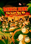  ape april_fools barrel beard cane commentary cover cover_page cranky_kong diddy_kong donkey_kong donkey_kong_(series) doujin_cover facial_hair fake_cover fedora frown glasses grass hat king_k._rool no_humans palm_tree rectangular_glasses setz sharp_teeth teeth tree when_you_see_it 