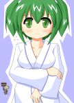  bucket green_eyes green_hair kisume kurodani_yamame large_breasts touhou twintails urushi 