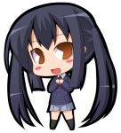  brown_eyes chibi k-on! long_hair lowres nakano_azusa pac-man_eyes pacman_eyes school_uniform solo suntail twintails 