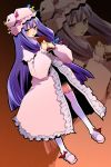  hat hermmy long_hair patchouli_knowledge purple_eyes purple_hair solo thigh-highs thighhighs touhou violet_eyes zoom_layer 