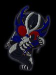  chibi kamen_rider kamen_rider_gatack kamen_rider_kabuto_(series) kaos kick kicking 