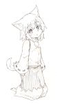  1girl absurdres animal_ears chestnut_mouth highres inubashiri_momiji kibisake long_sleeves short_hair sketch skirt solo tagme tail touhou wide_sleeves wolf_ears wolf_tail 