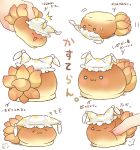  /\/\/\ :3 blush closed_eyes closed_mouth commentary_request fox_tail hat ibarashiro_natou multiple_tails one_eye_closed pillow_hat sleeping sweat tail touhou translation_request yakumo_ran zzz 