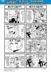  ... 1boy 2girls 4koma anger_vein chinese circlet comic explosion genderswap highres horns journey_to_the_west low_ponytail monochrome multiple_4koma multiple_girls muscle open_clothes otosama punching simple_background spoken_ellipsis staff sun_wukong tang_sanzang tearing_up translation_request yulong_(journey_to_the_west) 