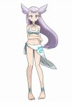  1girl alternate_costume mabu_(dorisuto) nagi_(pokemon) official_style pokemon pokemon_(game) pokemon_oras simple_background solo standing sugimori_ken_(style) swimsuit white_background 