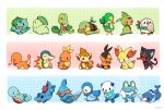  artist_name bulbasaur charmander chespin chikorita chimchar cyndaquil everyone fennekin froakie huiro litten_(pokemon) mudkip no_humans oshawott piplup pokemon pokemon_(creature) pokemon_(game) popplio rowlet snivy squirtle tepig torchic totodile treecko turtwig 