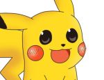  :3 :d blush blush_stickers chibi gyate_gyate lowres no_humans ohayou_(meme) open_mouth pikachu pikachu_ears pokemon pokemon_(creature) smile solo white_background 