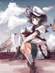  1girl anchor dress murasa_minamitsu namuko sailor_dress solo touhou 