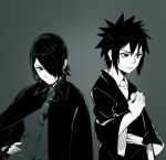  1boy 1girl female male naruto uchiha_madara uchiha_sarada 