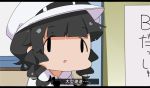  black_hair braid comic commentary_request face_of_the_people_who_sank_all_their_money_into_the_fx hat kantai_collection military_hat necktie open_mouth peaked_cap pepekekeko translation_request twin_braids watabe_koharu 