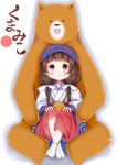  1girl amayadori_machi bear esureki kumamiko sitting solo 