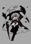  1girl cape crossed_arms gloves hat kantai_collection kouji_(campus_life) monochrome shinkaisei-kan sketch solo tentacles wo-class_aircraft_carrier 