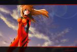  cloud clouds evangelion:_2.0_you_can_(not)_advance hair_ornament hairclip highres long_hair neon_genesis_evangelion open_mouth plugsuit rebuild_of_evangelion red_hair redhead ron_(metropolis) sad shikinami_asuka_langley sky smile solo soryu_asuka_langley souryuu_asuka_langley 