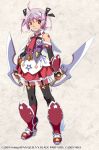  :3 ahoge bare_shoulders blush cross cute_(queen&#039;s_blade) cute_(queen's_blade) dual_swords dual_wield dual_wielding garters official_art pink_hair queen&#039;s_blade queen's_blade queen's_blade_spiral_chaos ribbon skirt starry_eyes sword thigh-highs thighhighs watanabe_akio weapon winged_boots winged_shoes zettai_ryouiki 