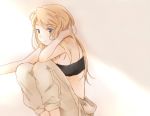  bandeau blonde_hair blue_eyes fullmetal_alchemist long_hair riru solo tubetop winry_rockbell 