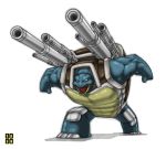  artist_request blastoise cannon epic military military_vehicle muscle no_humans open_mouth pokemon pokemon_(creature) simple_background solo tank tongue turtle vehicle white_background white_eyes 