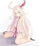  1girl choko_(last_period) kikkaiki last_period long_hair sitting sleeveless solo wariza white_hair 