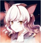  androgynous animal_ears blush cat_ears curly_hair hunter_x_hunter looking_at_viewer maruino nefelpitou short_hair silver_hair smile solo 