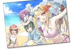  /\/\/\ 2boys 3girls :d ;o ahoge akamatsu_kaede arm_up armpits ball bangs beach beach_towel beach_umbrella beachball bikini blonde_hair blue_jacket breasts brown_hair casual_one-piece_swimsuit cleavage clouds collarbone dangan_ronpa day drinking flower folded_ponytail frilled_swimsuit frills green_hair grey_swimsuit hair_between_eyes hair_flower hair_ornament hand_on_hip harukawa_maki hibiscus horizon jacket long_hair looking_at_viewer low_twintails medium_breasts multiple_boys multiple_girls musical_note_hair_ornament navel new_dangan_ronpa_v3 one-piece_swimsuit one_eye_closed open_clothes open_jacket open_mouth ouma_kokichi outstretched_arm photo_(object) pink_bikini pink_eyes purple_hair purple_shorts red_eyes redhead saihara_shuuichi sarong self_shot shaded_face shiro_q~ shirt short_sleeves shorts sidelocks sitting smile standing stomach sweatdrop swept_bangs swimsuit towel twintails umbrella v very_long_hair violet_eyes white_shirt yellow_eyes yumeno_himiko 