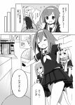  3girls comic highres kantai_collection monochrome multiple_girls murasame_(kantai_collection) page_number remodel_(kantai_collection) sally_(pacch0614) shiratsuyu_(kantai_collection) translation_request yuudachi_(kantai_collection) 