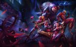  2013_league_of_legends_world_championship bow_(weapon) claw_(weapon) crossbow headset jax_(league_of_legends) league_of_legends lee_sin official_art plant_girl riot_games shauna_vayne sk_telecom_t1 stadium summoner&#039;s_cup sunglasses weapon zed_(league_of_legends) zyra 