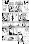  comic commentary greyscale highres kantai_collection mizumoto_tadashi monochrome non-human_admiral_(kantai_collection) translation_request 