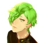  1boy green_eyes green_hair male_focus solo touken_ranbu uguisumaru yuta_(kchimuuuuu) 