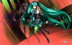   closed_eyes detached_sleeves hatsune_miku tagme vocaloid  