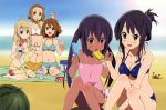  akiyama_mio bikini hirasawa_yui k-on! kotobuki_tsumugi nakano_azusa popsicle scan swimsuit tainaka_ritsu 