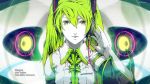  green_eyes green_hair hatsune_miku headphones highres long_hair nagimiso roshin_yuukai_(vocaloid) twintails vocaloid 