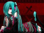  gothic hatsune_miku red tagme vocaloid 