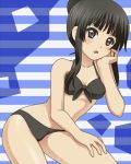  awa bikini chin_rest k-on! lowres solo swimsuit 