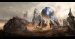  absurdres highres landscape mobius_(suicideloli) no_humans original ruins scenery science_fiction tagme wasteland 