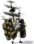  1girl cannon hat highres hms_victory kantai_collection personification sofa499 tricorne 