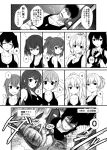  admiral_(kantai_collection) aoba_(kantai_collection) comic countdown dog_tags eyebags faceplant hibiki_(kantai_collection) i-168_(kantai_collection) inazuma_(kantai_collection) kaga_(kantai_collection) kamio_reiji_(yua) kantai_collection kongou_(kantai_collection) monochrome nagato_(kantai_collection) sendai_(kantai_collection) shiranui_(kantai_collection) shoukaku_(kantai_collection) suzuya_(kantai_collection) translation_request yua_(checkmate) 