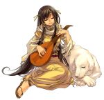  dog instrument lute_(instrument) mabinogi peaceful 