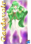  gardevoir garter_belt green_hair highres personification pokemon red_eyes shou-nansu white_legwear 