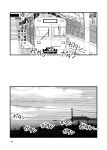  clouds cloudy_sky comic day ground_vehicle highres kantai_collection monochrome motor_vehicle no_humans outdoors phone power_lines sky stairs train train_station translated yua_(checkmate) 