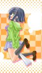  azuma_ezu blue_hair fan green_eyes hair_ornament hairclip harisen hayate_no_gotoku! loafers shoes smile 