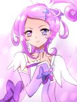  blsuh choker cure_sword dokidoki!_precure dress kenzaki_makoto magical_girl purple_eyes short_hair side_ponytail smile violet_hair 