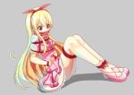  1girl aikatsu! bdsm blonde_hair bondage bound hoshimiya_ichigo long_hair red_eyes skirt 