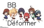  6+girls asahina_kiki azumi_saki bamboo_blade bamboo_blade_b bamboo_blade_c bb_deformer black_hair blonde_hair brown_eyes brown_hair chiba_kirino chibi hairband highres kawazoe_tamaki kurosu_chiko long_hair miyamoto_tatsumi multiple_girls official_art ookido_yuu ponytail redhead school_uniform shinai short_hair skirt sword totsuka_masahiro wallpaper weapon yellow_eyes 