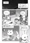  cat comic glasses greyscale labcoat left-to-right_manga monochrome nekobungi_sumire rabbit translated 