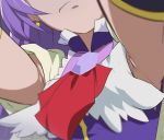  1girl armpits close-up cure_magical haruyama_kazunori head_out_of_frame izayoi_liko magical_girl mahou_girls_precure! precure purple_hair solo 