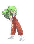  absurdres green_hair highres kazami_yuuka kazami_yuuka_(pc-98) lotus_land_story pants plaid plaid_vest red touhou touhou_(pc-98) 